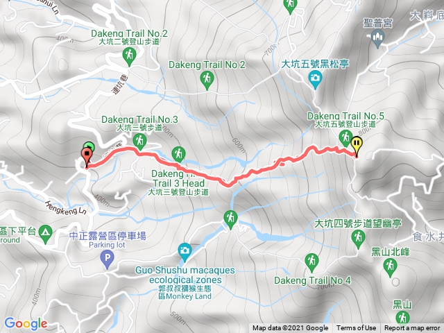 大坑山三號步道至頭嵙山來回