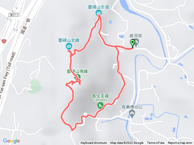 [健行] 頭屋鄉 墨硯山北峰+墨硯山南峰 O型 FR955