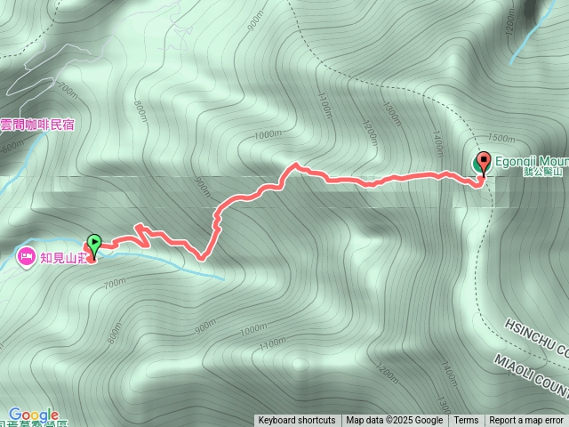 南庄鵝公髻山東河線預覽圖