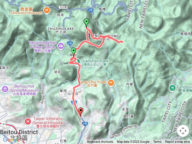 苗圃-七星山主峰-七星山東峰-冷水坑-擎天崗
