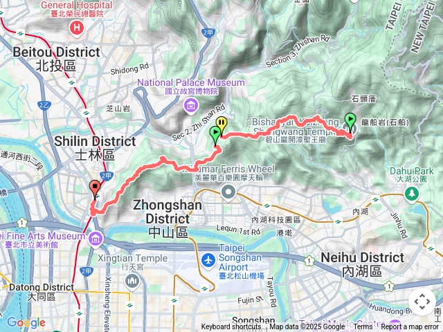 【任務一】2025臺北大縱走臺北大縱走第五段：捷運劍潭站至碧山巖（劍潭支線）202503231538