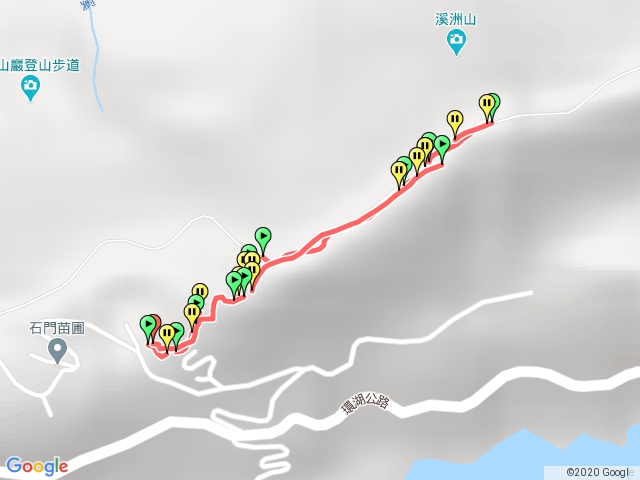 溪洲山……石原苗圃右叉路 土地公廟前一路上坡步道