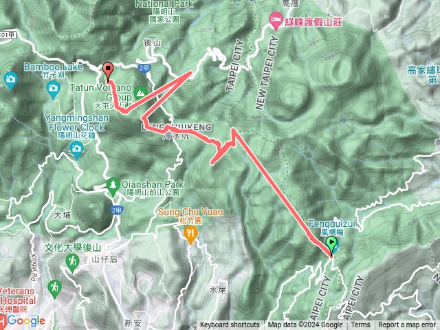 陽明山東西縱走東段