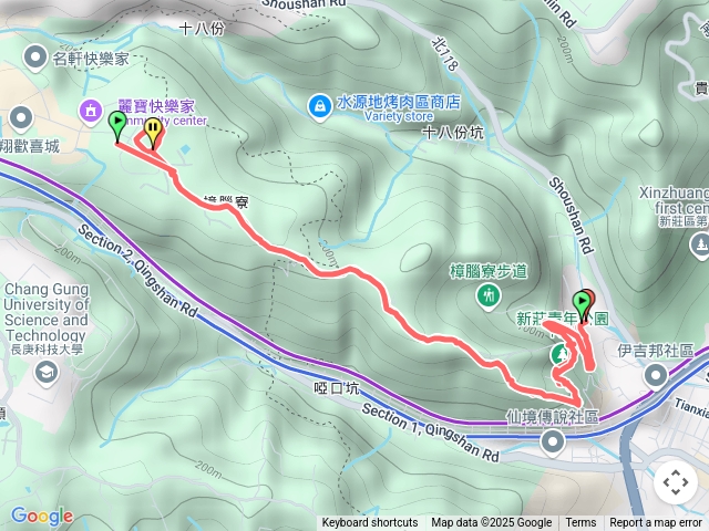 新莊青年公園至文青水資源原去原回