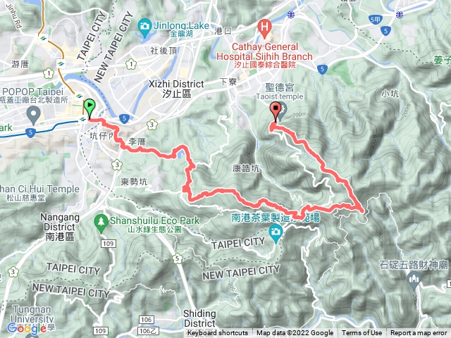 白尖縱走(南港白匏湖至汐止大尖山)