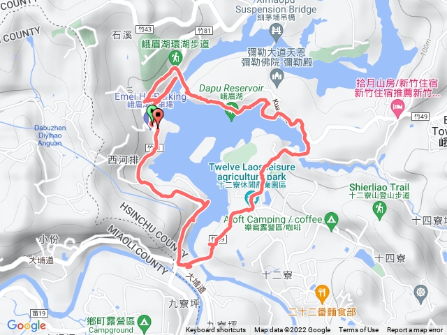 慢行 - 2022 - 步道 #13 - 峨眉湖環湖步道
