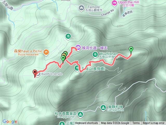 五指山-小指山-中指山-一線天-竹林禪院