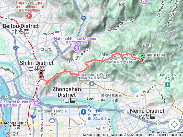 【任務一】2025臺北大縱走臺北大縱走第五段：捷運劍潭站至碧山巖（劍潭支線）202503291740