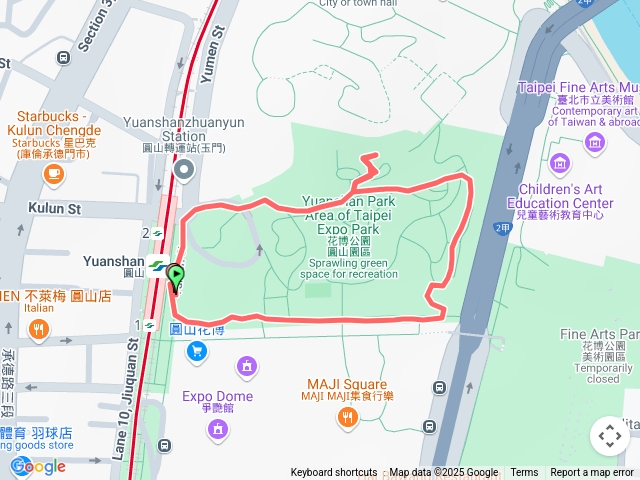 圓山花博健走步道