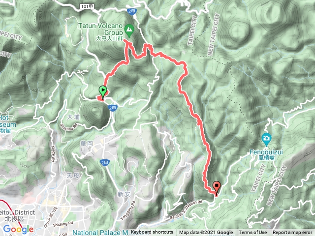 苗圃登七星山竹篙山接3古道越鵝尾山下簡厝