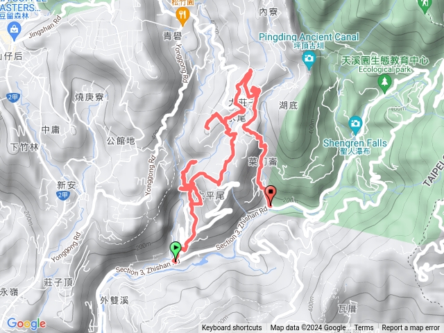 溪山百年古圳、鵝尾山