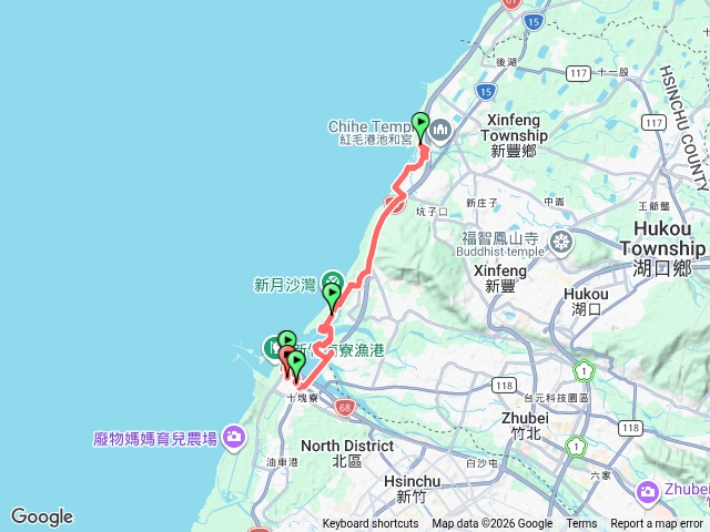 紅毛港紅樹林遊憩區—南寮漁港
