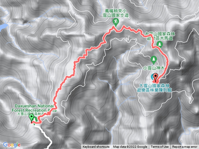 小雪山步道+木馬古道 到遊客中心