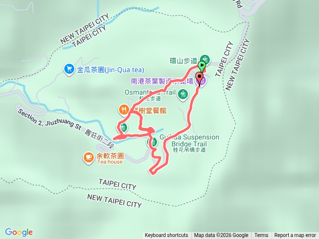 台北市南港茶山步道O型