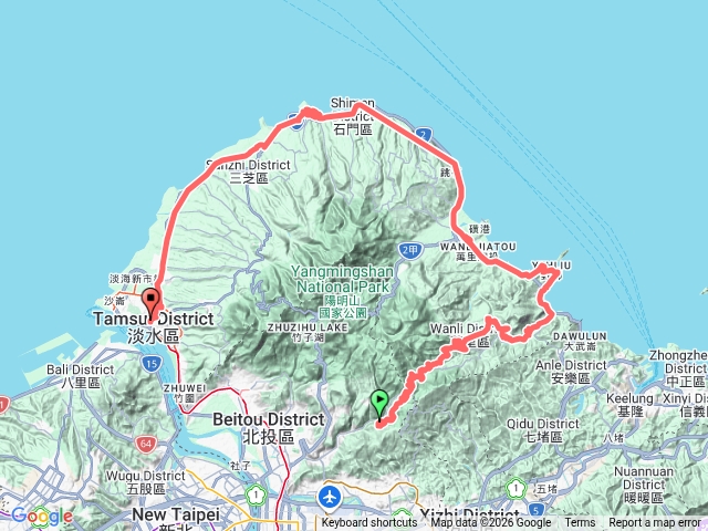 至善路-萬里-金山-石門-淡水