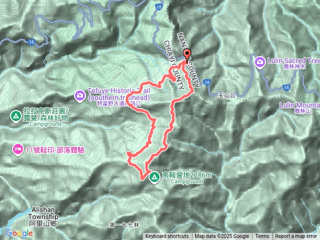 特富野古道-舊水山線-北霞山-東水山-兒玉山O型