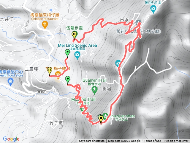 梅龍步道上-竹子尖山-伍龍步道下