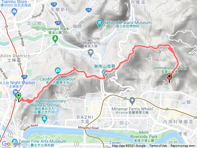 2021-04-02_圓山水神社-劍潭山-老地方-文間山-下環山路一段