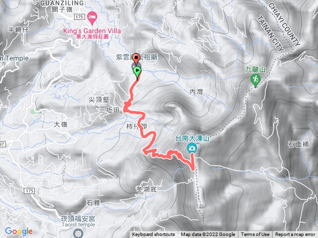 紫雲殿出發往大凍山