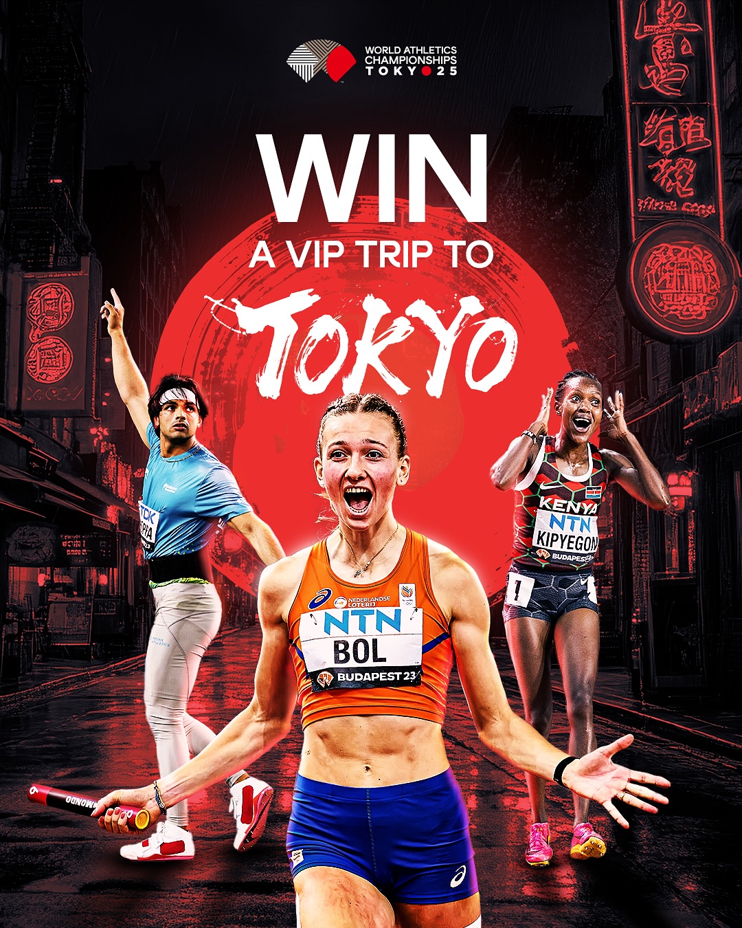 【話題】世界田徑總會送你去東京看世錦賽！雙人VIP機票、住宿、門票全包，只要填表就能抽