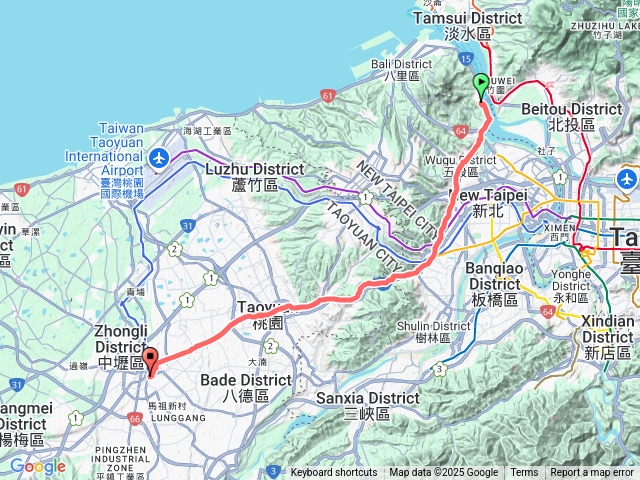 八里至中壢火車站預覽圖