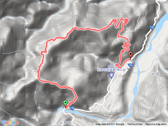 佐得寒山、米羅山縱走