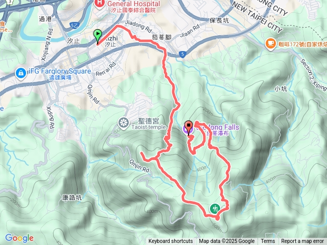 大尖山瀑布 茄苳瀑布