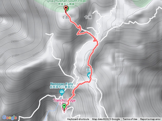 天池山莊→奇萊南峰