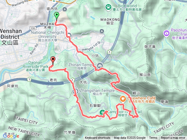 指南宮到飛龍步道