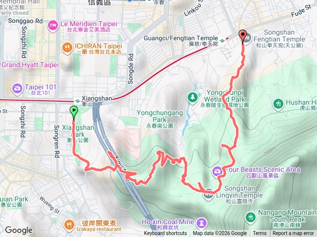 台北四獸山縱走預覽圖