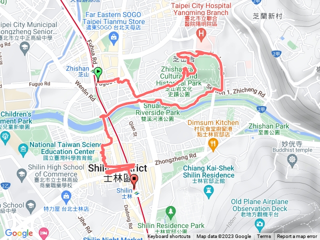 芝山巖 雙溪河濱公園