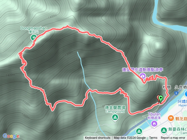 東卯山東南稜德芙蘭步道