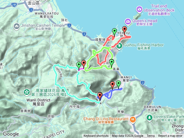 萬里六坑+丁火巧山+八斗山+麻斯稟水圳步道+鏡湖+大湖越嶺古道-O行......(新北萬里)