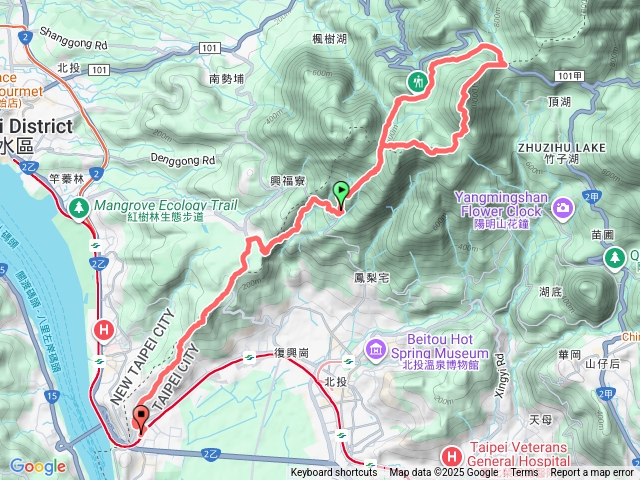 2025-0921_臺北大縱走 1+2 （清天宮上大屯出關渡站）預覽圖