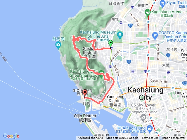 🔺高雄/鼓山/柴山（太極嶺、內惟山、北柴山：國防三角點38+高市控制點、柴山主稜基石）↔️柴山小錐麓&大峽谷&龍谷、泰國谷、人仙居、靜谷