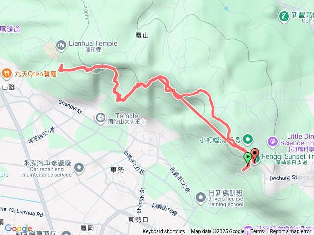 20251012 鳳崎落日步道