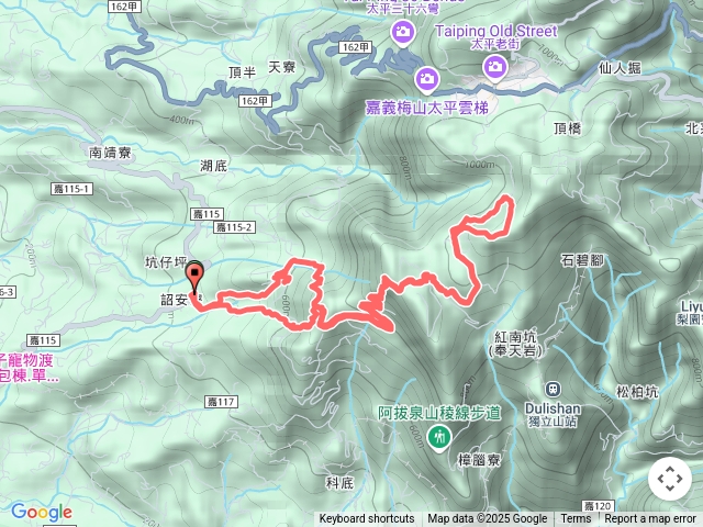 安靖古道上紅南坑山