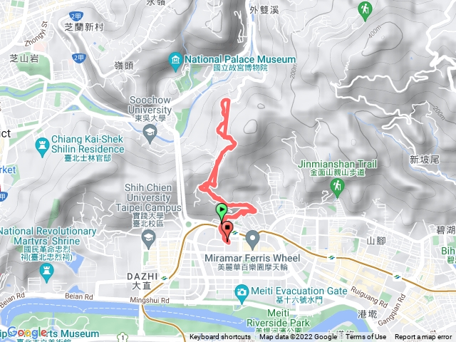 大直典華-湧泉寺原路折返