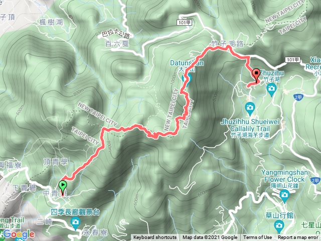 2021年臺北大縱走：尋寶任務臺北大縱走第二段：二子坪至小油坑202149041428