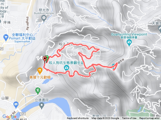 咬人狗坑三盯山步道0繞