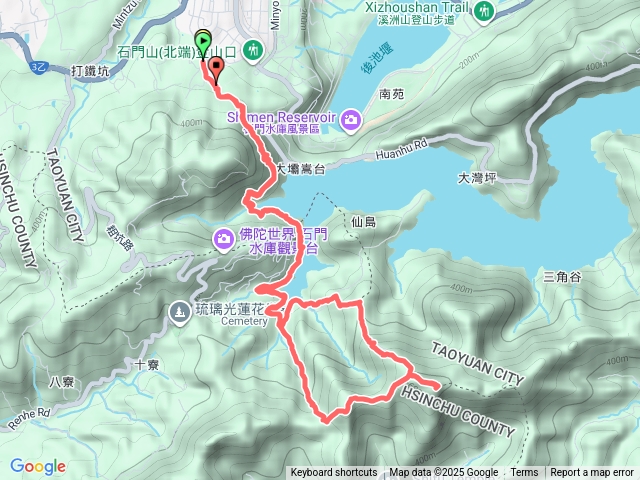 石門北端入口到石牛山