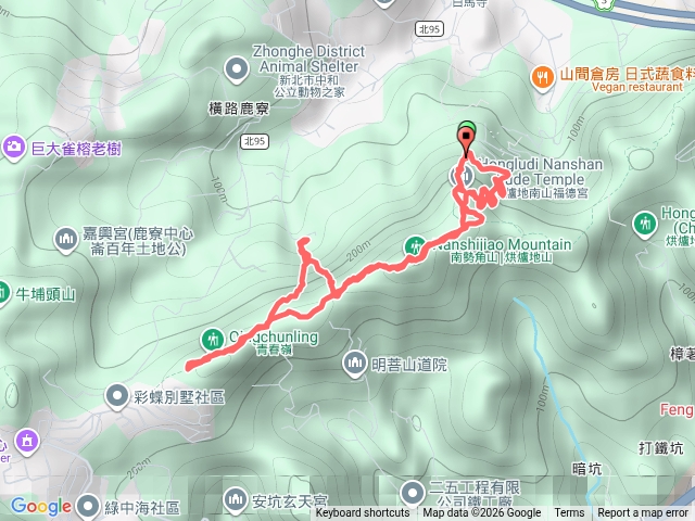 南勢角山、青春嶺、紫竹寺