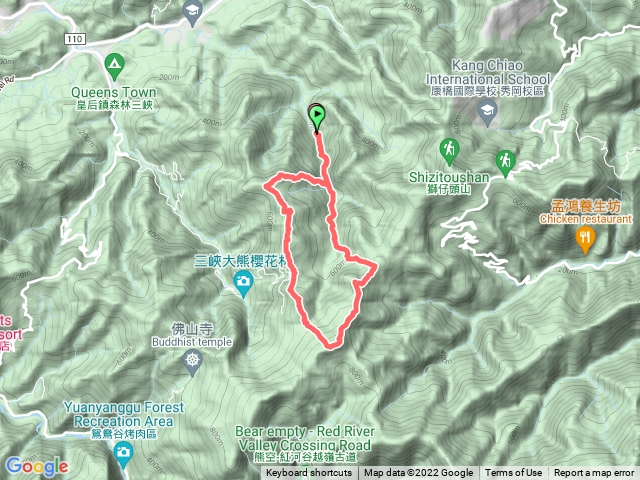 雙港子山東峰-雙港子山-竹坑山-竹坑山北峰O型22010