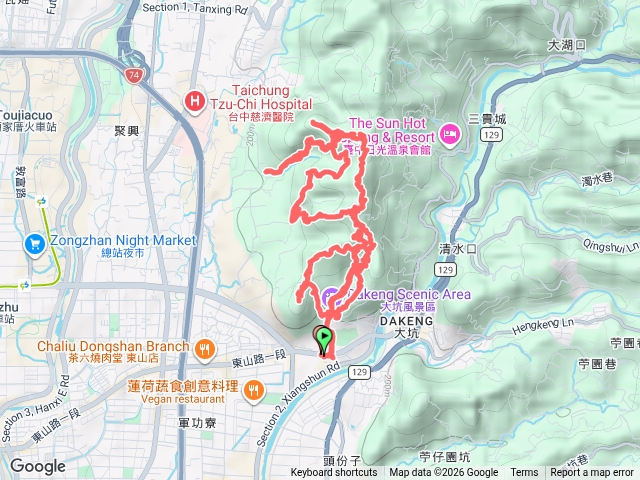 大坑6~10號暨大山母山、西平山、平山、軍功寮山4山連走預覽圖
