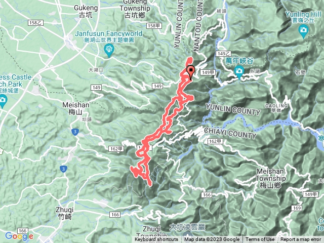 雲嘉十三連峰縱走+雙8字回停車場