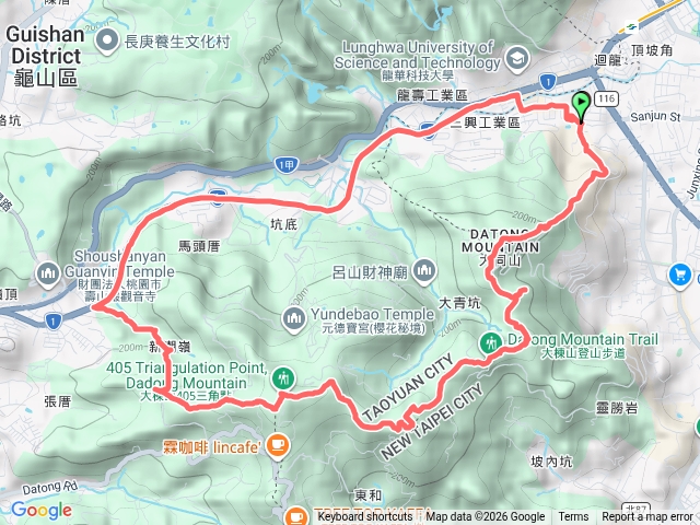 三角埔山大棟山新潮嶺山環狀預覽圖