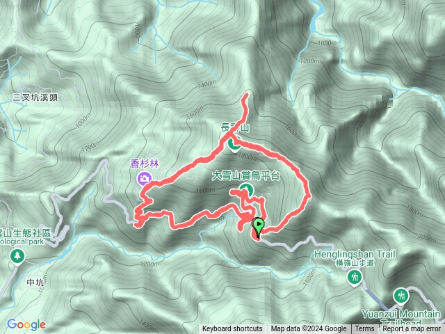 鳶嘴西稜大崠山、長壽山、醜崠山連走2圈預覽圖