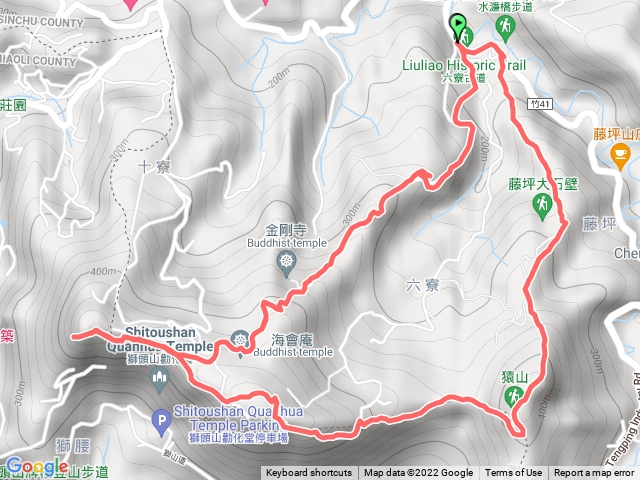 2022-01-18 獅猿縱走─獅山遊客中心→藤坪步道→猿山→望月亭→獅頭山→獅山步道→獅尾山O形