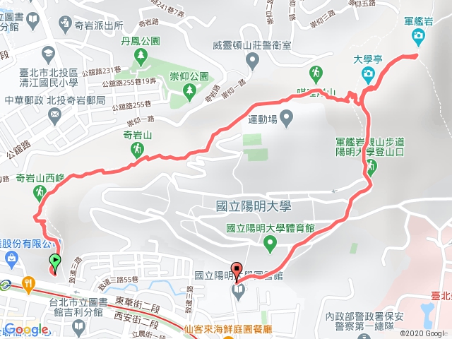 東華山-奇岩山-軍艦岩-陽明