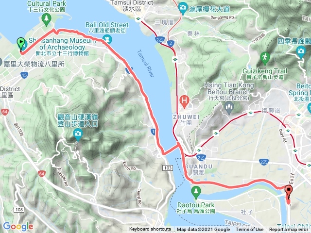 自行車十三行到洲美橋